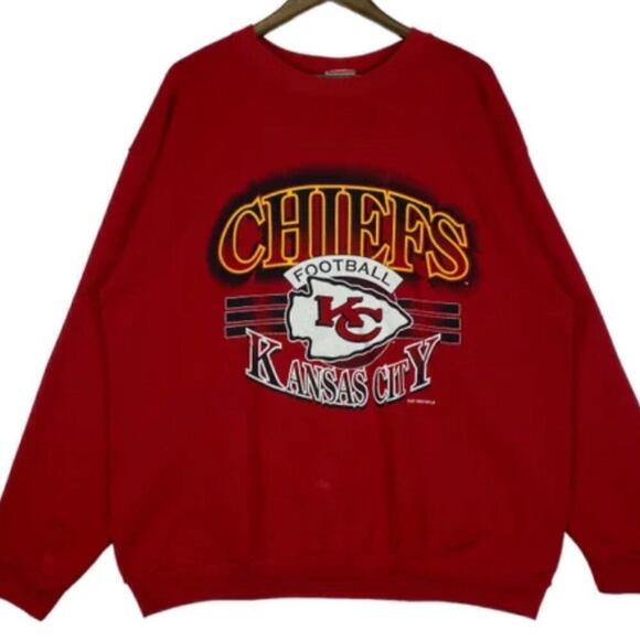 Bradley M Other - 1993 Kansas City Chiefs Football Classic Retro Graphic Crewneck Sweatshirt